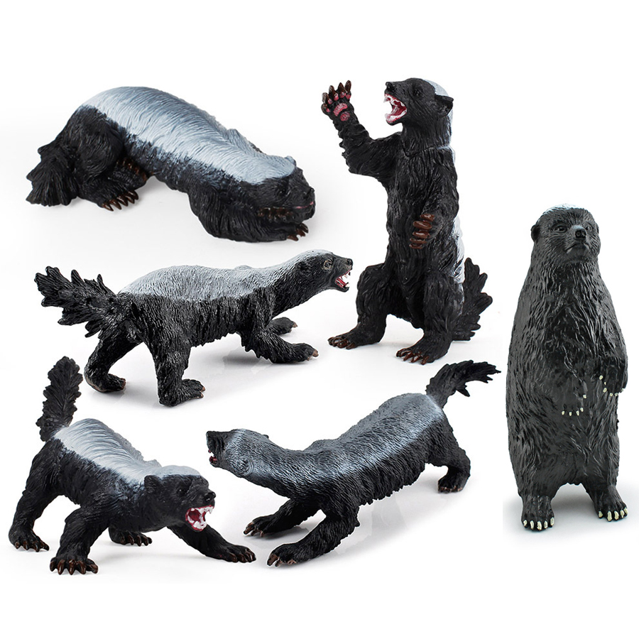 Kids Toys Under 1 Year - Realistic Honey Badger Model Simulation Wild