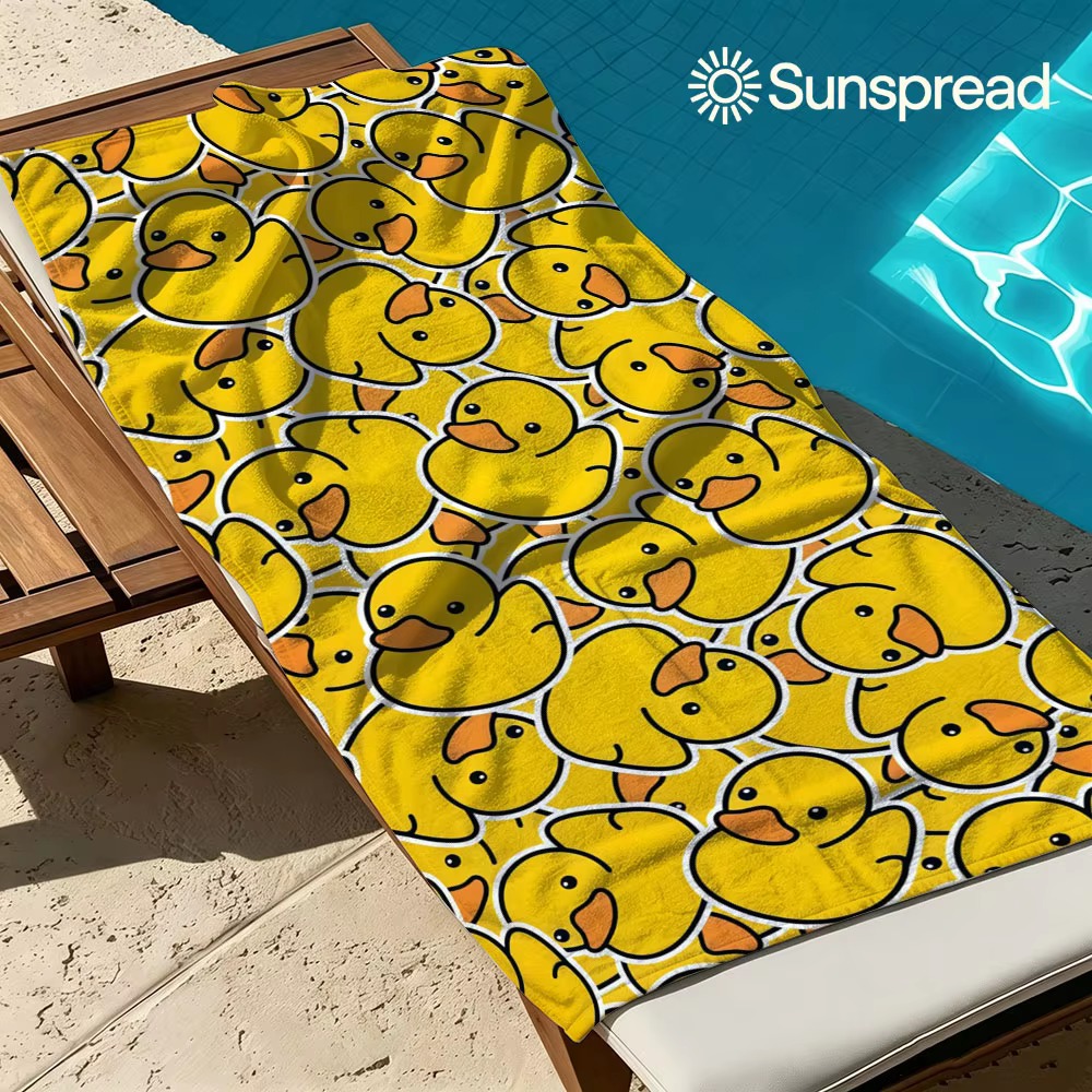 Rubber Duck Bath - Quick Drying Yellow Rubber Duck Beach