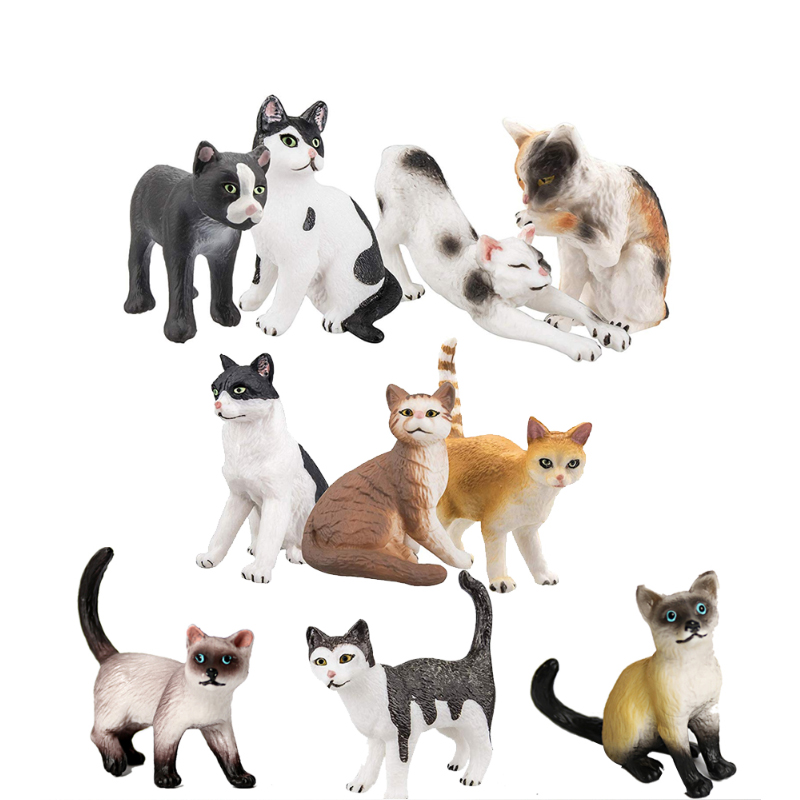 Kids Toys Under 1 Year - Cat Model Toys Farm Animals Miniatures