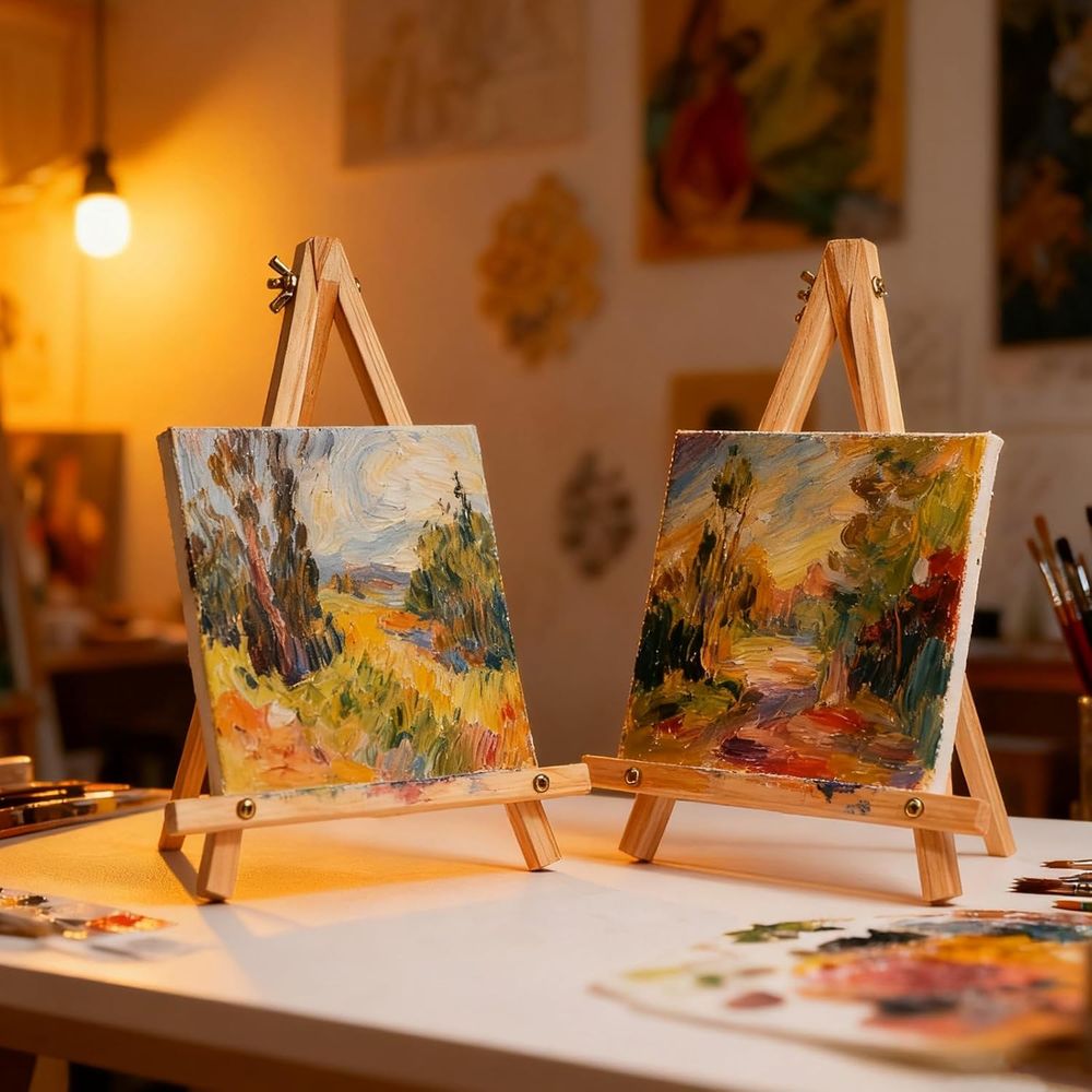 6 Pack 9 Inch Wood Easels, Tab - Kids Art Easel review and price