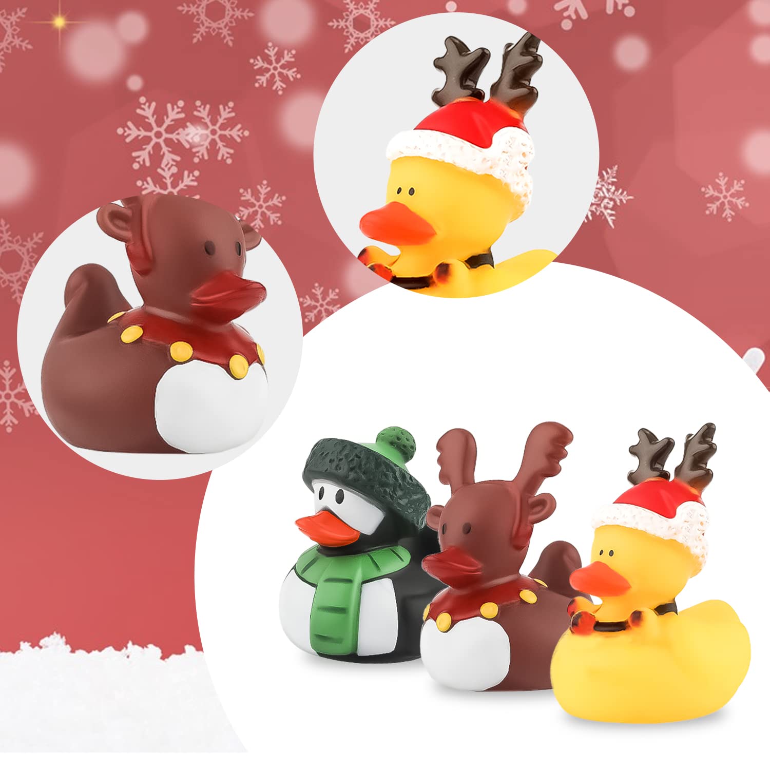 2/6/12PC Christmas Rubber Duck - Rubber Duck Bath review and price