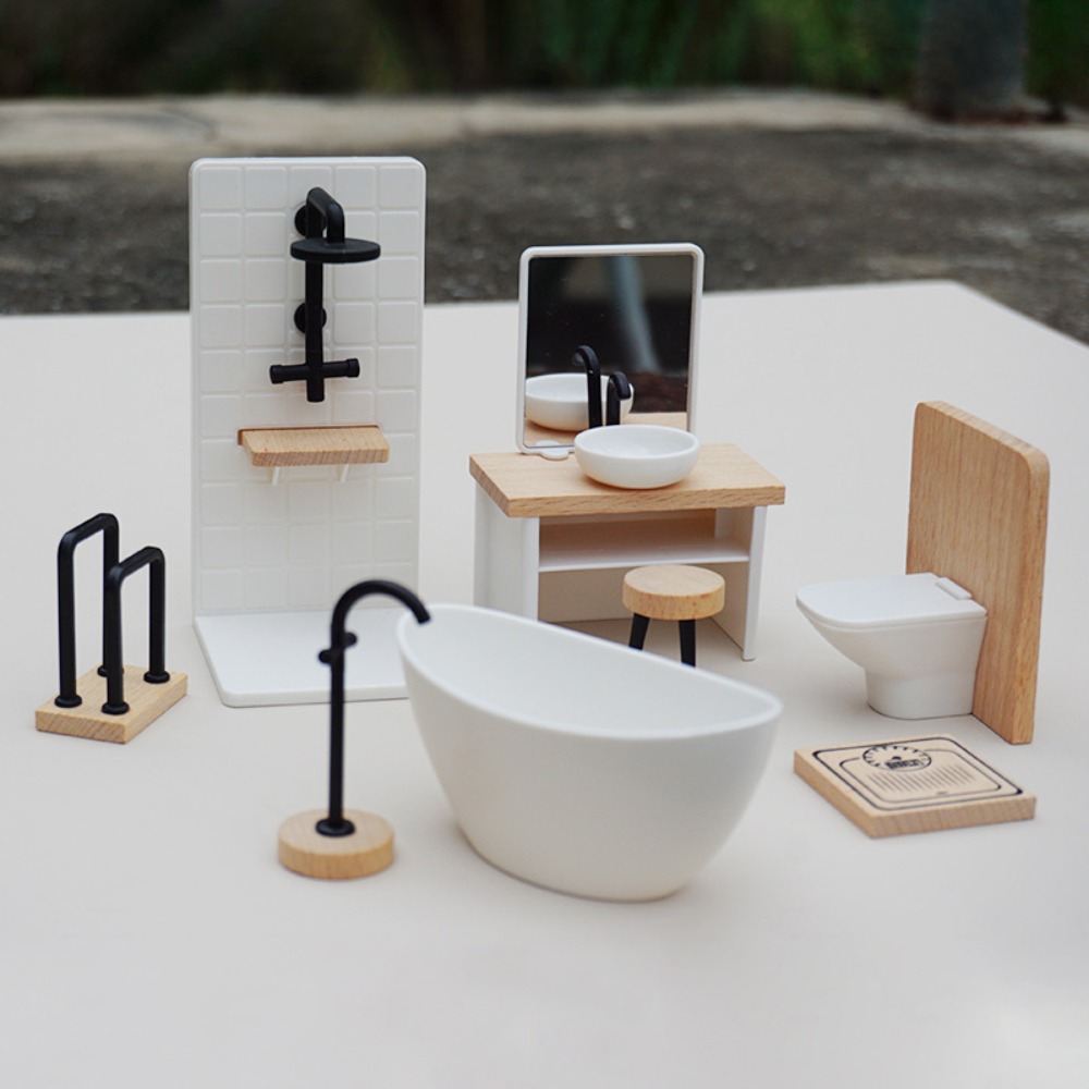 1:12 Dollhouse Simulation Bath - Dollhouse Furniture Set review and price