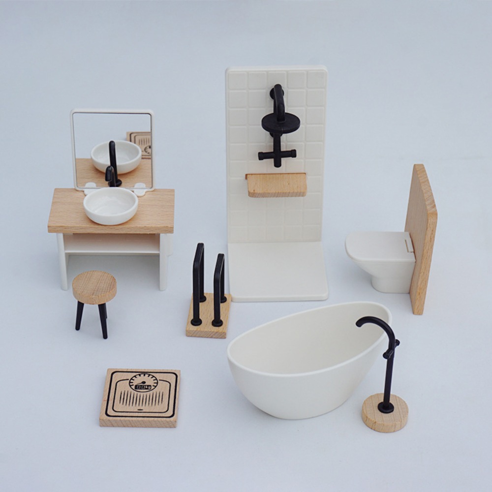 1:12 Dollhouse Simulation Bath - Dollhouse Furniture Set review and price