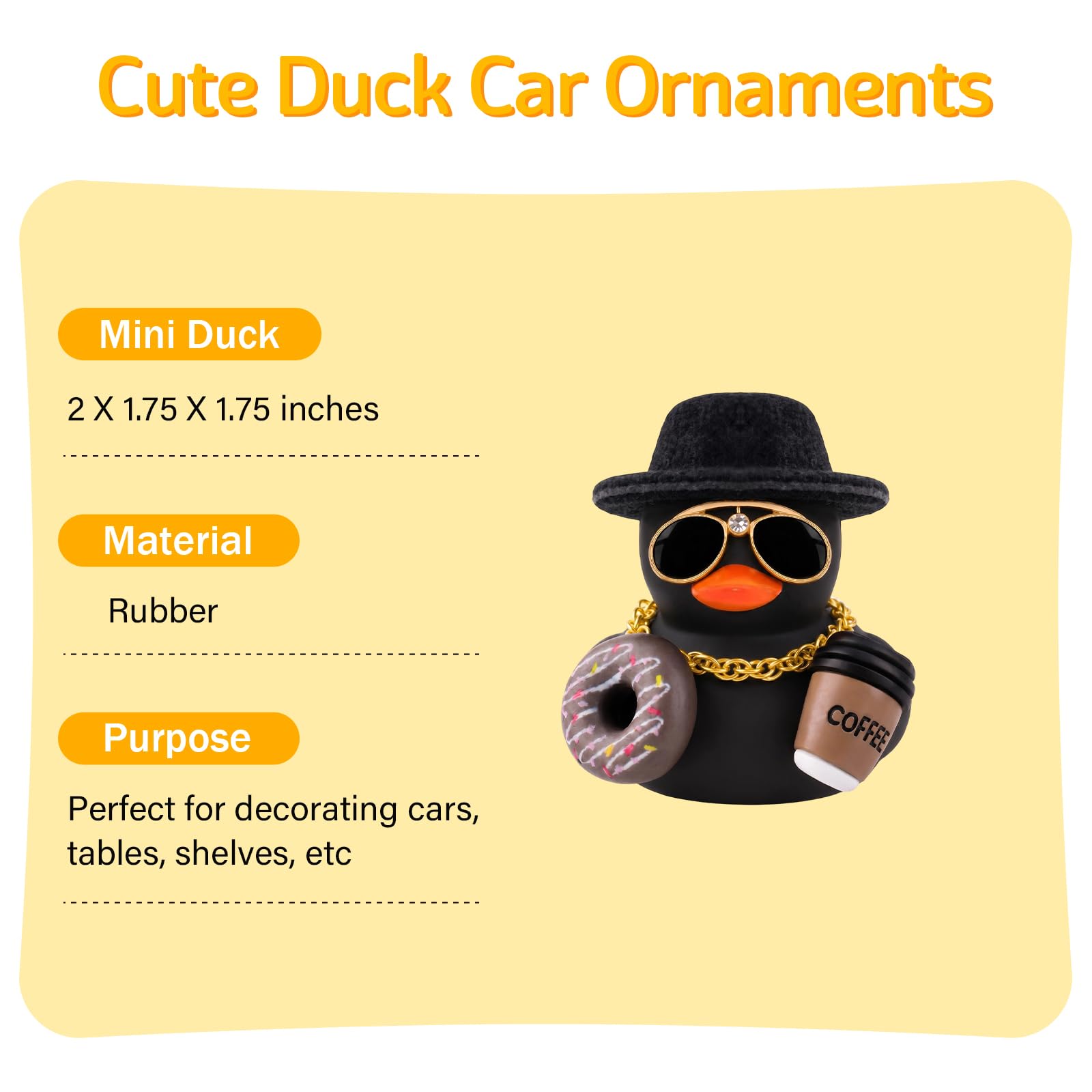 Rubber Duck Car Dashboard Deco - Rubber Duck Bath review and price