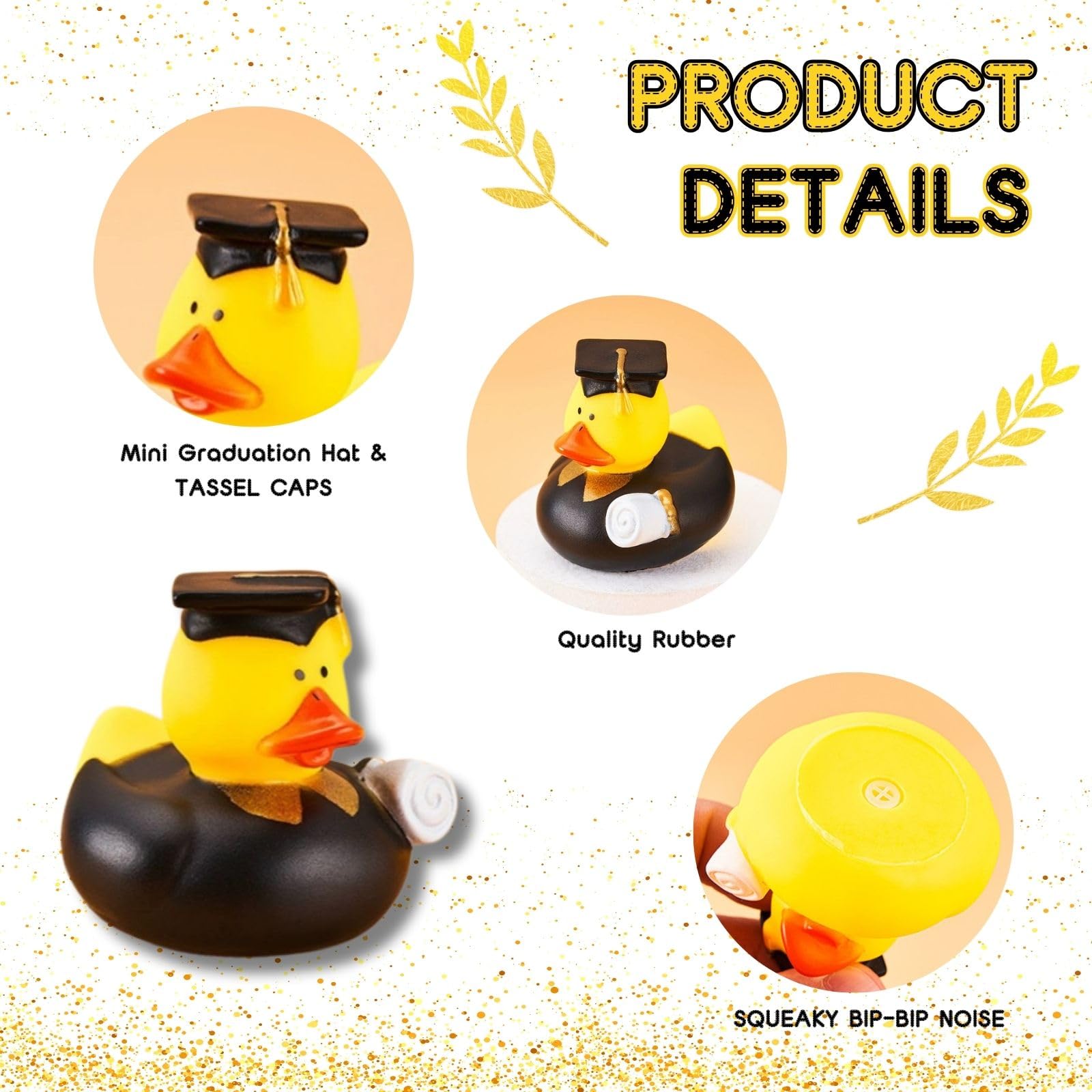 6/12/24 Sets of Graduation Rub - Rubber Duck Bath review and price
