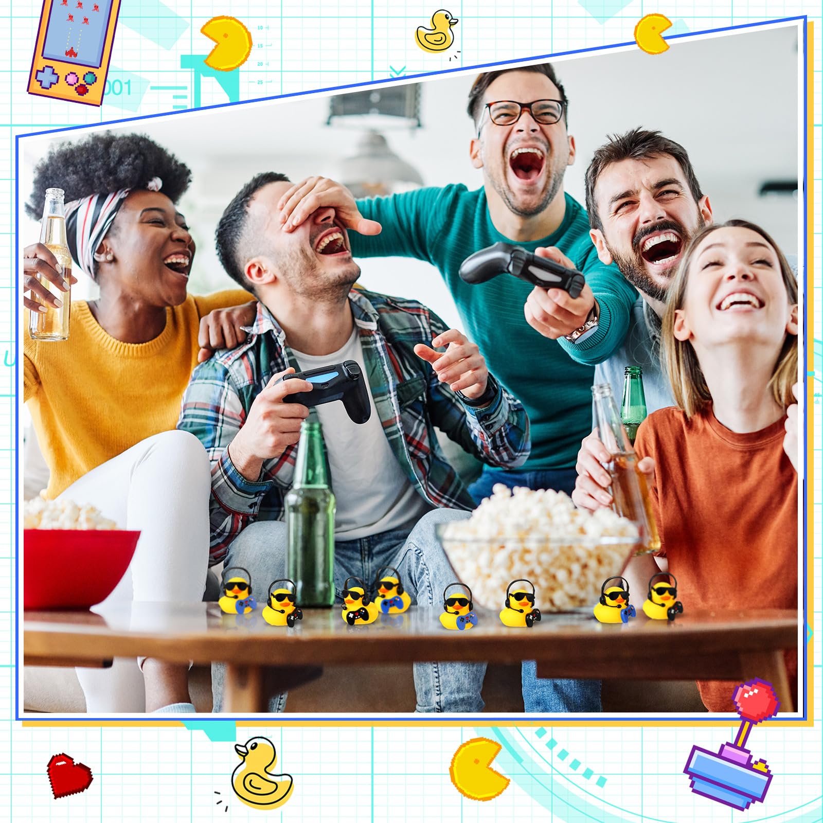 1 Set Video Game Party Favors  - Rubber Duck Bath review and price