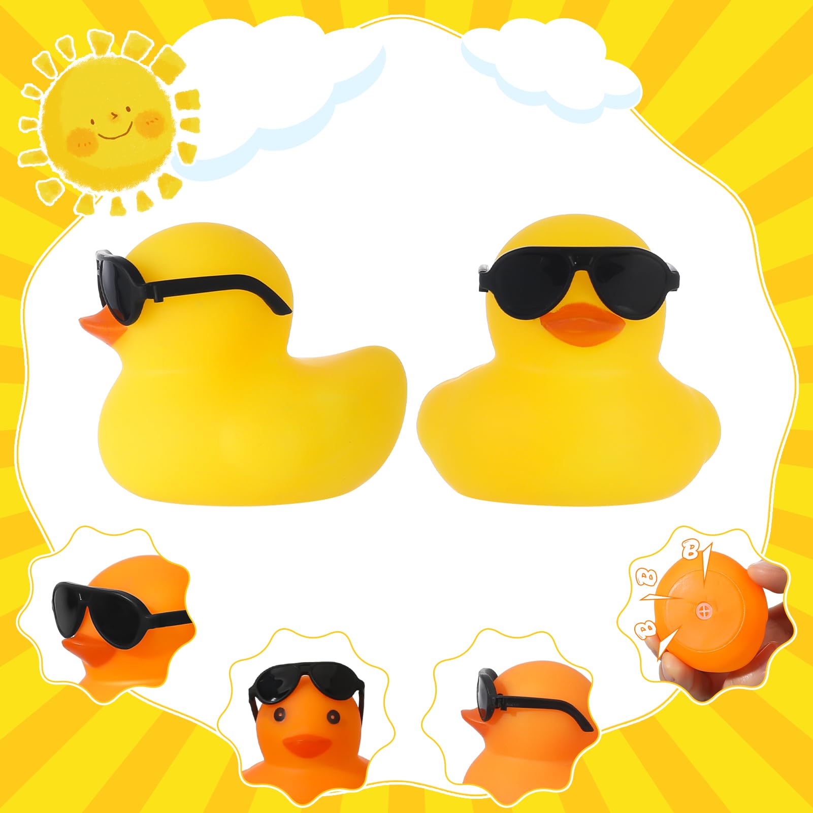 6/12/24/48PC Black  Rubber Duc - Rubber Duck Bath review and price