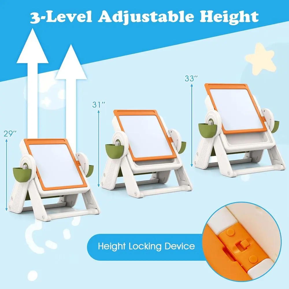 Height-Adjustable Art Easel wi - Kids Art Easel review and price