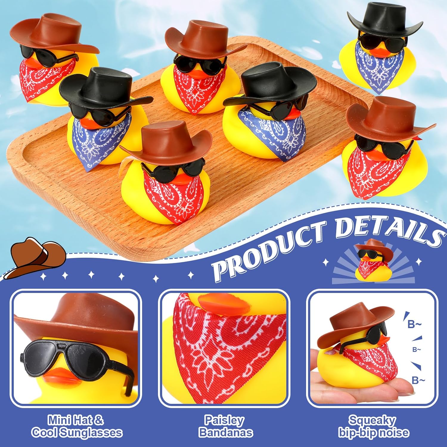 24 Set Cowboy Rubber Ducks wit - Rubber Duck Bath review and price