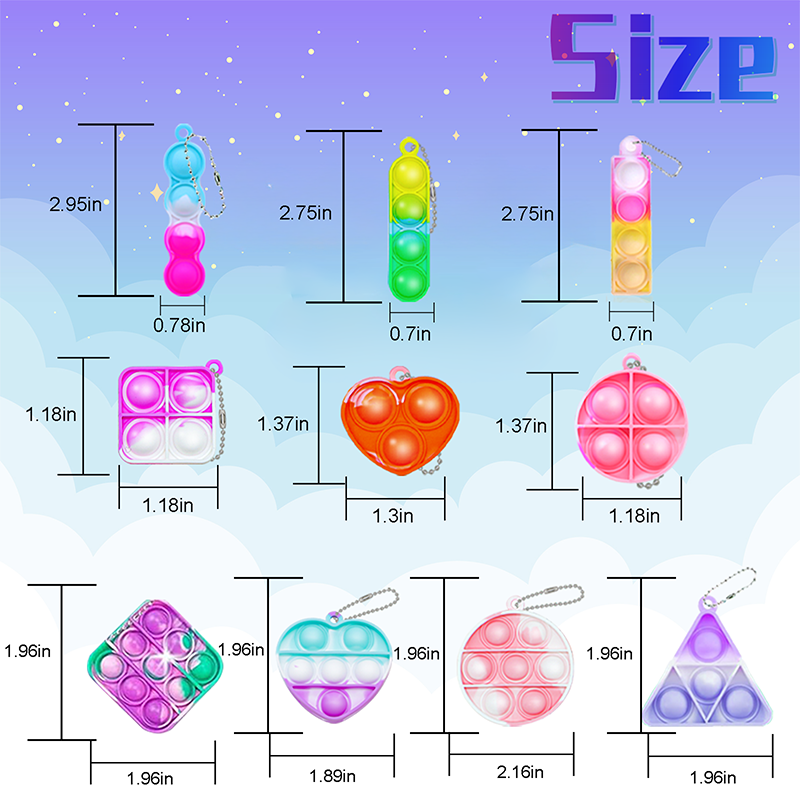 Mini Pop Keychain Fidget Toys  - Kids' Toys review and price