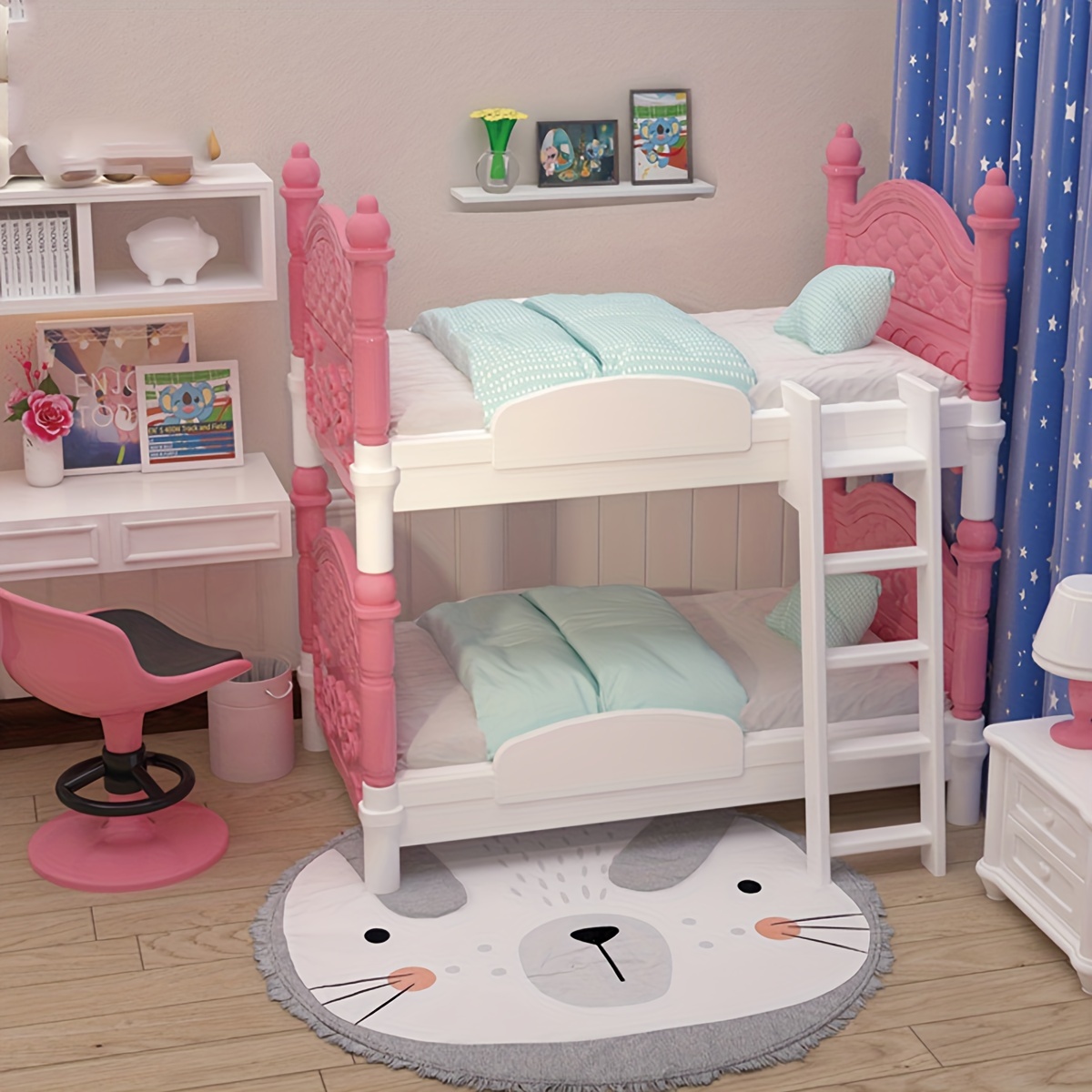 Miniature Dollhouse Double Bed - Dollhouse Furniture Set review and price