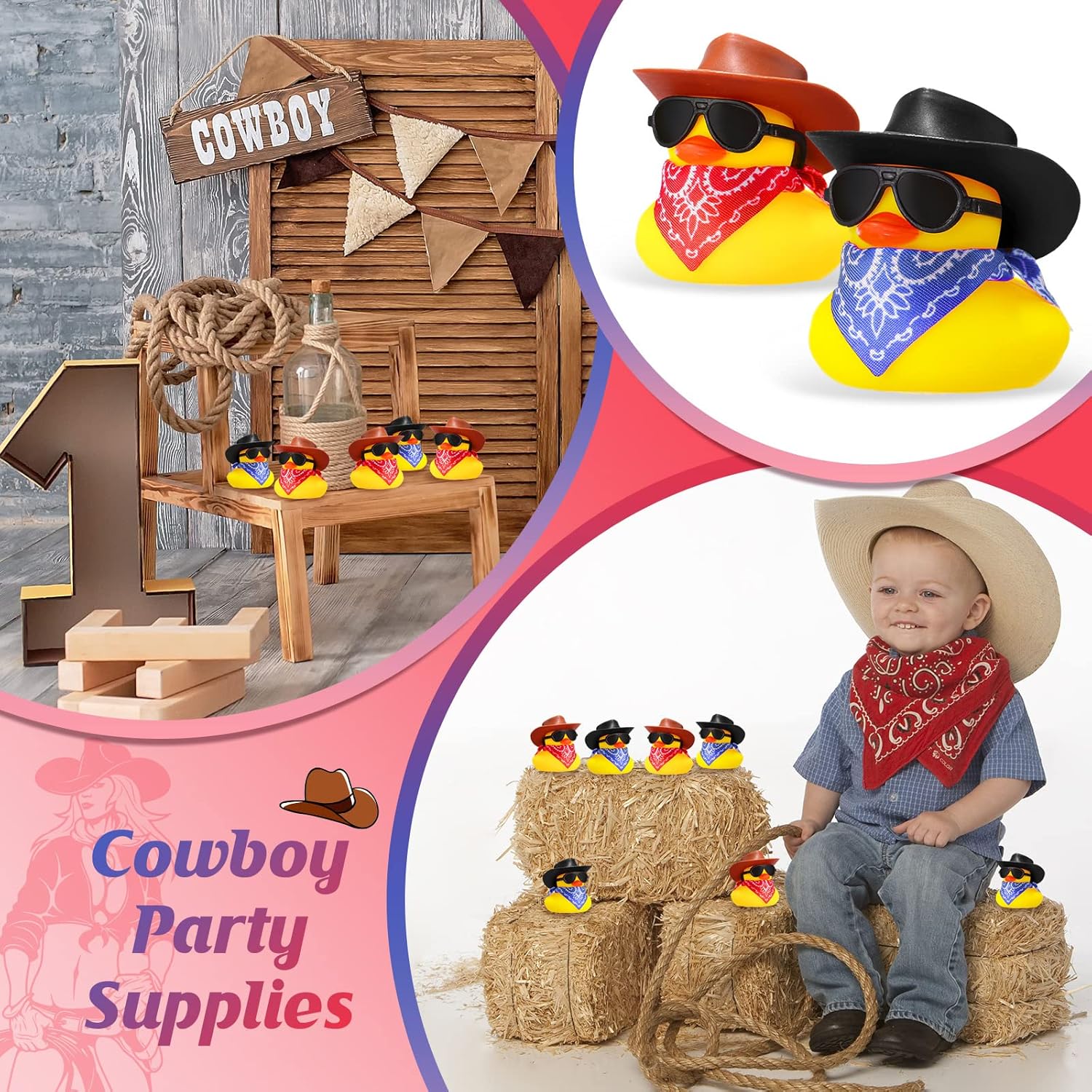 6/12/24/48 Set Cowboy Rubber D - Rubber Duck Bath review and price