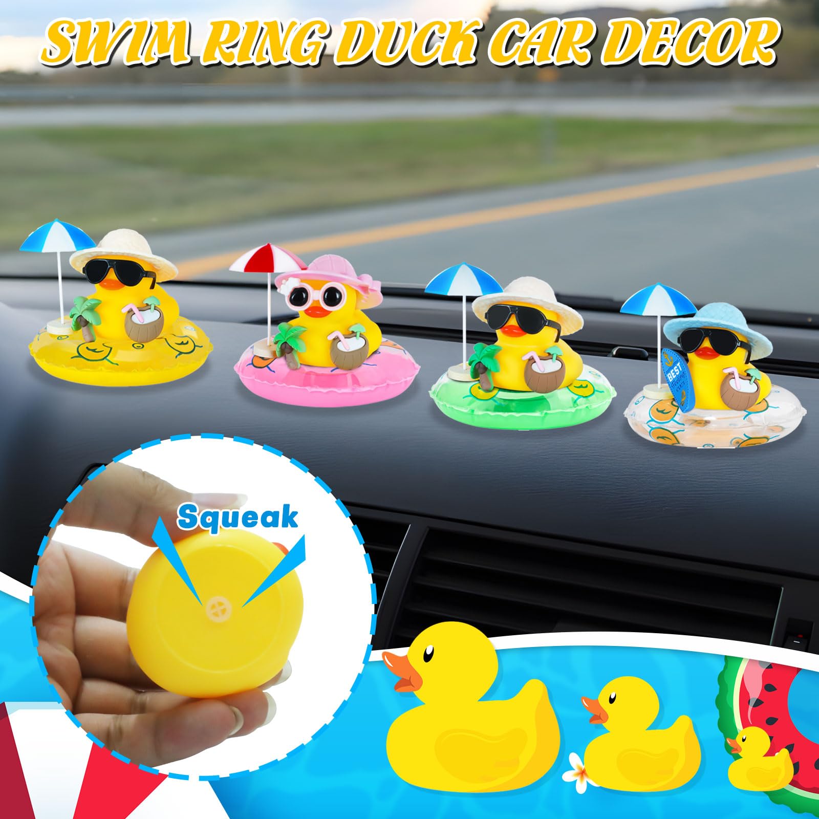 Rubber Duck Car Ornaments Sque - Rubber Duck Bath review and price